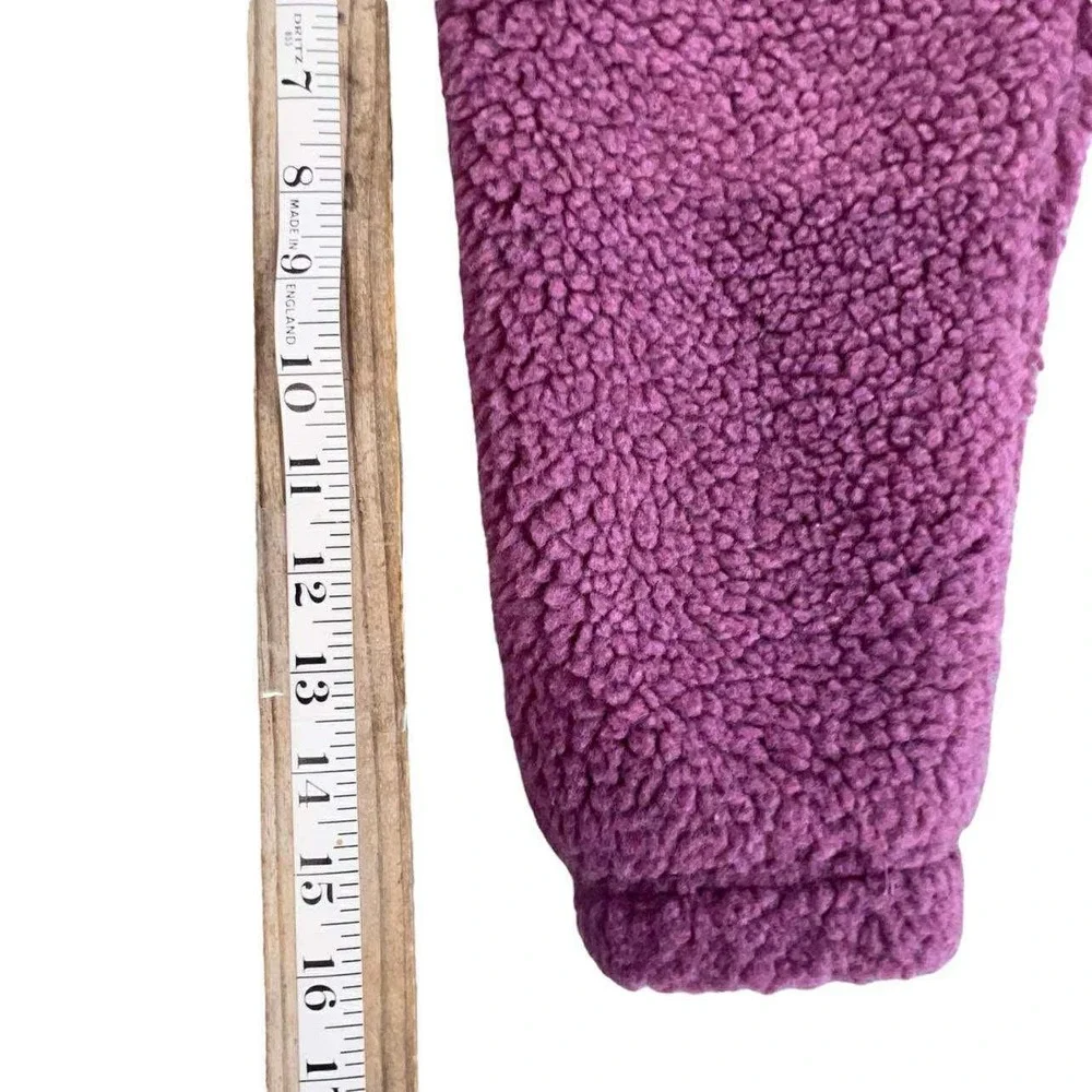 DSG Girls Purple Fuzzy Fleece Full Zip Jacket L (14) NWT WINTER GEAR‎ COAT